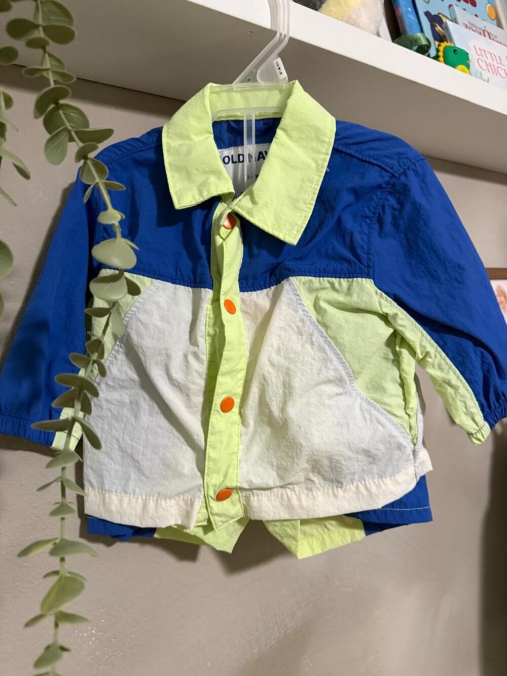 Baby Boy Colorblock Sport Jacket & Shorts Set Blue Lime White 3-6m